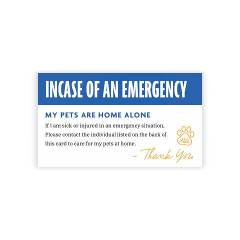 Emergency Contact Cards (Pack of 10) - For Emergencies by Shop Around The Palm